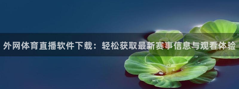 外网体育直播软件下载：轻松获取最新赛事信息与观看体验